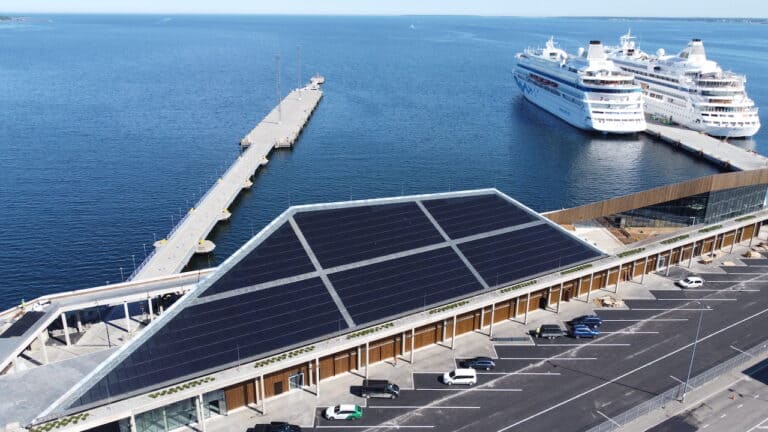Tallinn Cruise terminal solar power park